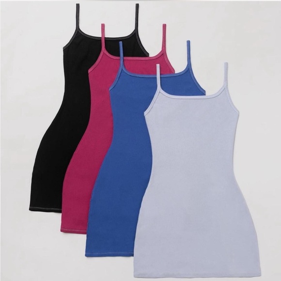 Foundationals Sportive Mini Dress Blue Medium - Picture 6 of 6